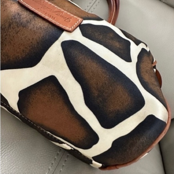 Rare Vintage Dooney & Bourke giraffe print satchel! EUC - Picture 12 of 15